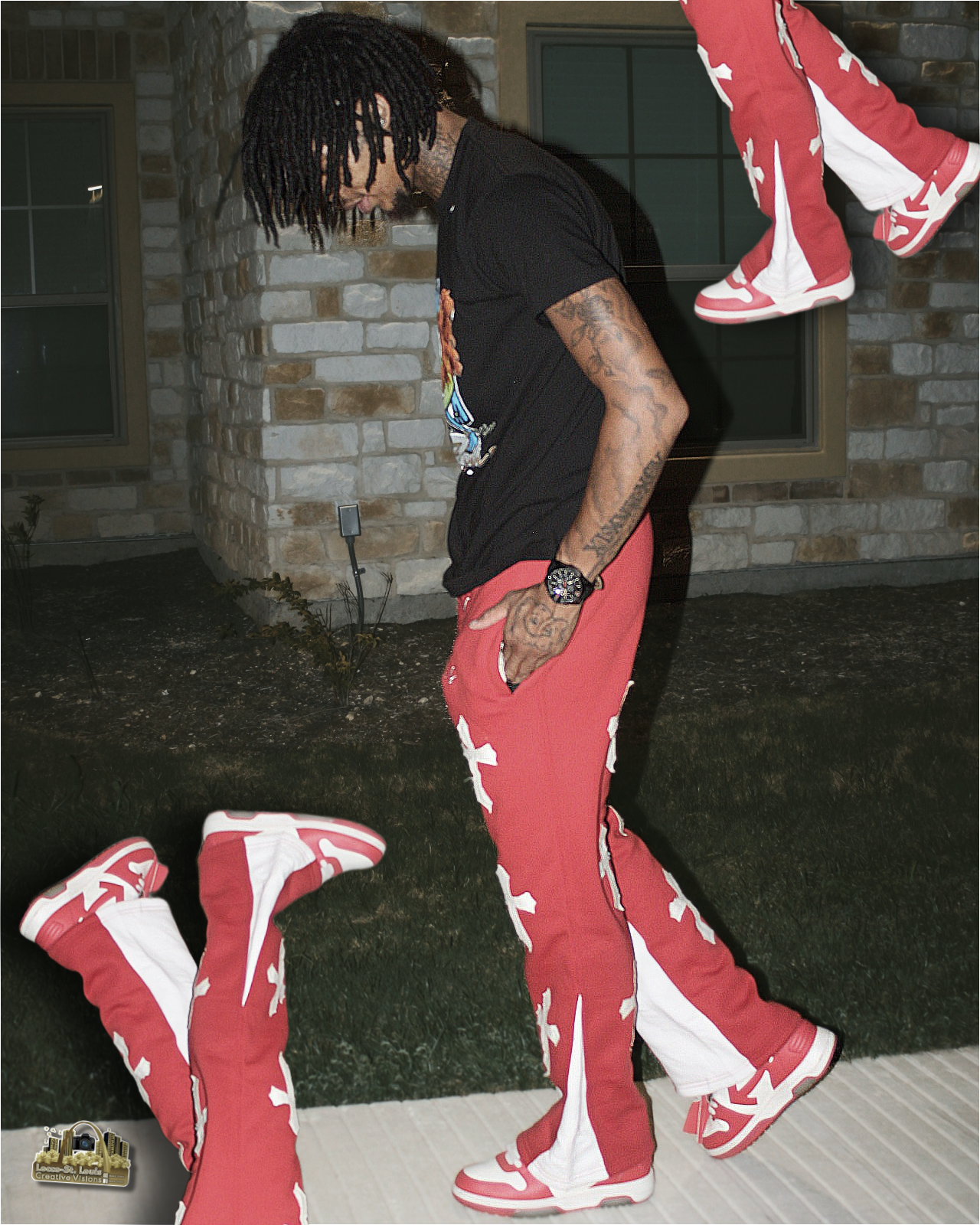 Red Slushy Joggers
