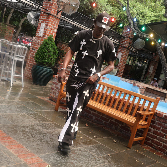 Zebra Black Joggers